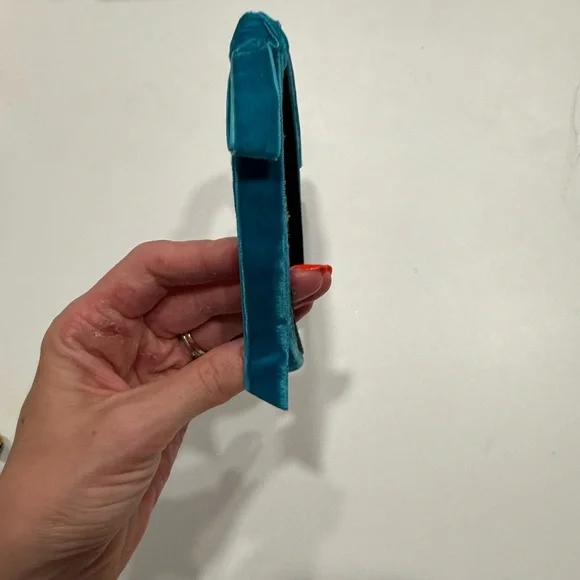 Lele Sadoughi Bardot Teal Headband - Picture 3 of 6